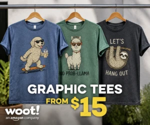 Graphic Tees From $15 at Woot - Derby Doodles for the Casual Rotation