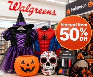 Halloween Costumes & Party Accessories: Second Item 50% Off at Walgreens