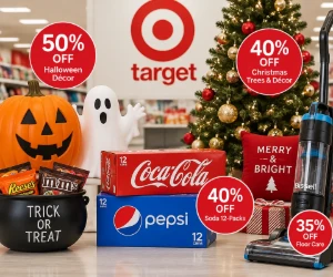 Halloween Décor 50% Off, Soda 40% Off, Christmas Trees 40% Off & More - Target Deals