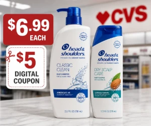 Head & Shoulders for $6.99 at CVS + $5 Digital Coupon