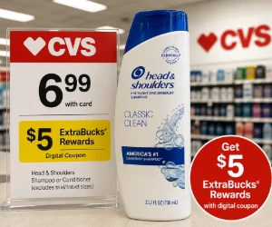 Head & Shoulders for $6.99 at CVS + $5 Off With a Digital Coupon