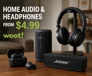 Home Audio & Headphones From $4.99 at Woot - Upgrade the Sound Without Overspending