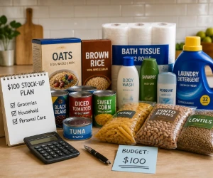 How to Build a $100 Stock-Up Plan Without Buying Too Much