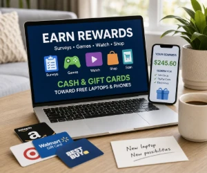 How to Get a Free Laptop or Phone With Surveys, Games & Rewards