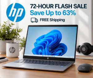 HP 72-Hour Flash Sale: Save Up to 63% + FREE Shipping