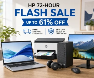 HP 72-Hour Flash Sale - Up to 61% Off + Free Shipping