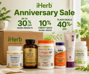 iHerb Anniversary Sale: Up to 30% Off 20,000 Products, 10% Credit Back, Flash Deals 40%+ Off & More