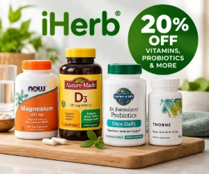 iHerb Daily Wellness Sale: 20% Off Vitamins, Probiotics & More