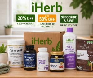 iHerb Deals: 20% Off $100+, Hundreds of Products Up to 50% Off, Subscribe & Save 10% & More
