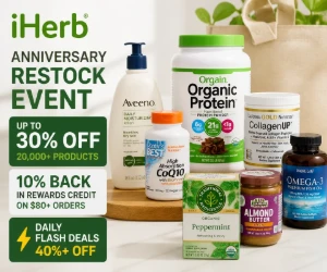 iHerb Turns Its Anniversary Into a Big Restock Event: Up to 30% Off 20,000 Products, 40%+ Flash Deals & More