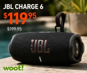 JBL Charge 6 Speaker for $119.95 at Woot - $80 Below the Reference Price