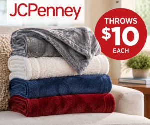 JCPenney Daily Deal: Throws for $10