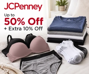 JCPenney Everyday Essentials: Up to 50% Off + Extra 10% Off