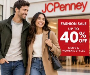 JCPenney Fashion Sale: Up to 40% Off Men's & Women's Styles