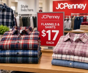 JCPenney Flannels & Shirts: Just $17 Each Today
