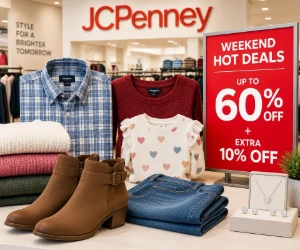 JCPenney Weekend Hot Deals: Up to 60% Off + Extra 10% Off