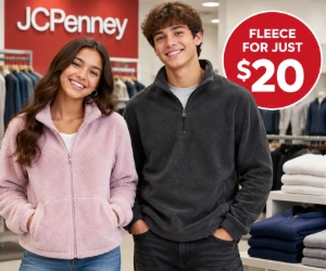 Juniors’ & Young Men’s Fleece for Just $20 at JCPenney