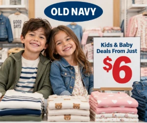 Kids & Baby Clothing From Just $6 at Old Navy
