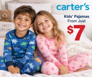 Kids’ Pajamas From Just $7 at Carter’s