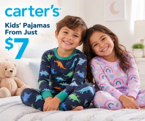 Kids’ Pajamas From Just $7 at Carter’s