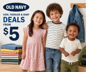 Kids, Toddler & Baby Deals From $5 at Old Navy - Growing-Room Basics for Less
