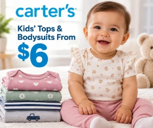 Kids’ Tops & Bodysuits From Just $6 at Carter’s