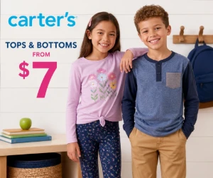 Kids’ Tops & Bottoms From $7 at Carter’s - Cheap School-Day Outfit Builders