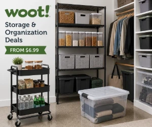 Kitchen & Home Storage Deals at Woot - Organize the Pantry, Closet or Garage for Less