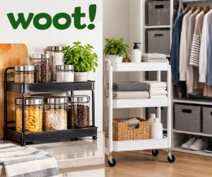 Kitchen Organizers, Closet Storage & More on Sale at Woot