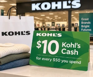 Kohl's Cash Is Back: Earn $10 for Every $50 You Spend