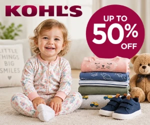 Kohl’s Deals: Carter’s 50% Off, Extra 20% Off, Kids’ Clothing From $5.99 & More
