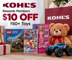 Kohl’s Rewards Members: $10 Off $50+ Toys