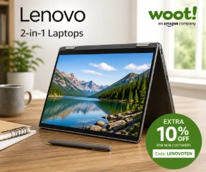 Lenovo 2-in-1 Laptops at Woot + Extra 10% Off for New Customers