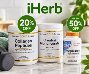 Limited-Time iHerb Deals: Collagen & Creatine 20% Off, Wellness Up to 50% Off & More
