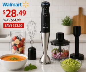 LINKChef 5-in-1 Immersion Blender for $28.49 at Walmart - Save $23.50