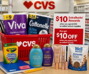 Make the CVS Run Pay Back: $10 Off $30 Beauty, $10 ExtraBucks on School Supplies & More
