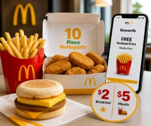 McDonald’s Deals: Free McNuggets, Free Fries, $2 Breakfast & $5 Meals