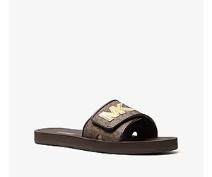 Michael Kors Palmer Signature Logo Slide Sandals From $49 - Up to 48% Off