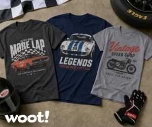 Motorsports Graphic Shirts at Woot From $15 + Extra 15% Off