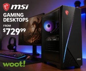 MSI Gaming Desktops From $729.99 at Woot - Skip the DIY Build