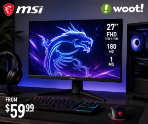 MSI Gaming Monitors at Woot From $59.99 for a Faster PC Setup