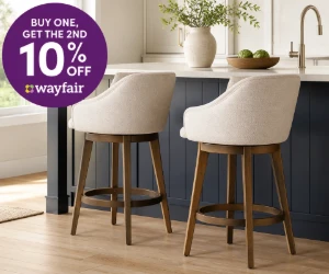 Need More Than One Bar Stool? Get the 2nd 10% Off at Wayfair