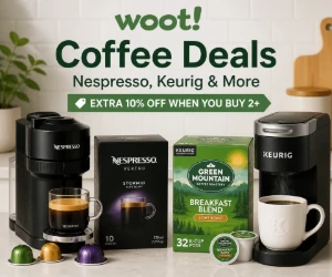 Nespresso, Keurig & More Coffee Deals at Woot + Extra 10% Off When You Buy 2+