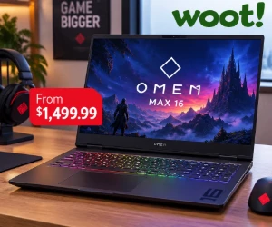 (NEW) HP OMEN MAX 16 Gaming Laptop From $1,499.99 at Woot