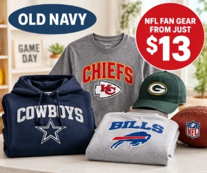 NFL Fan Gear From Just $13 at Old Navy