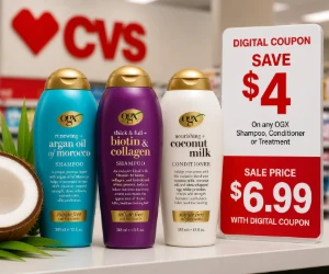 OGX Hair Care for $6.99 at CVS + $4 Off With a Digital Coupon