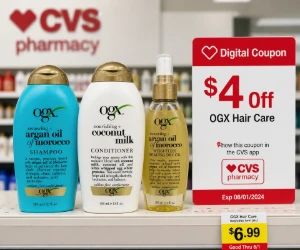 OGX Hair Care for $6.99 at CVS + $4 Off With a Digital Coupon