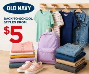 Old Navy Back-to-School Styles From $5 - Fill the Closet Without Full-Price Basics