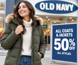 Old Navy Coat & Jacket Blowout: 50% Off ALL Styles
