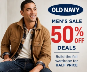 Old Navy Men’s Sale: 50% Off Deals - Build the Fall Wardrobe for Half Price